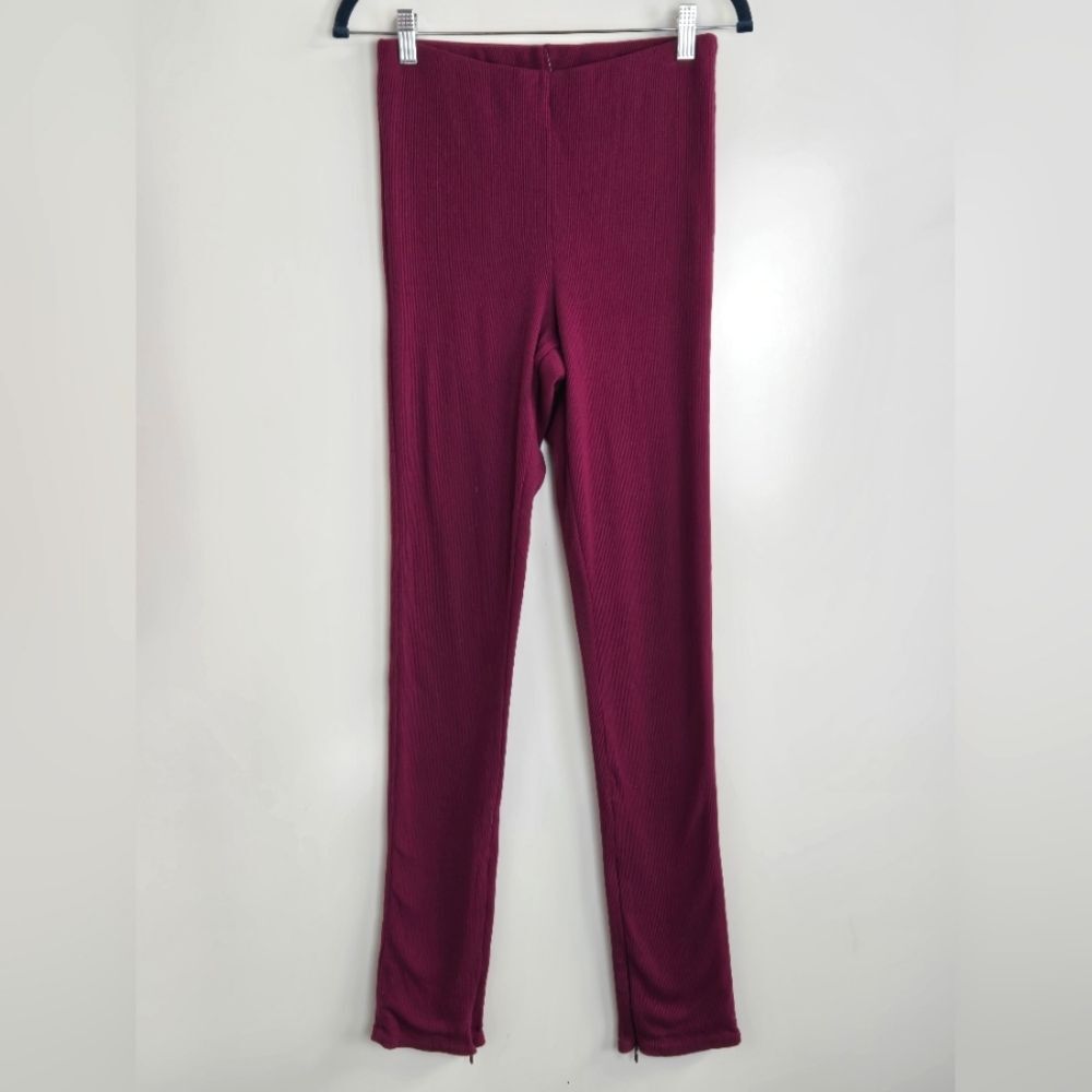 Chaser Ribbed Bowie Legging Sz S Plum NWT